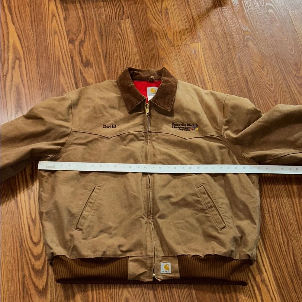 Vintage‎ Carhart J13 BRN Santa Fe Jacket Sandstone Quilted Flannel Lined XXL